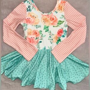 Cheeky Plum Pink Floral Leotard